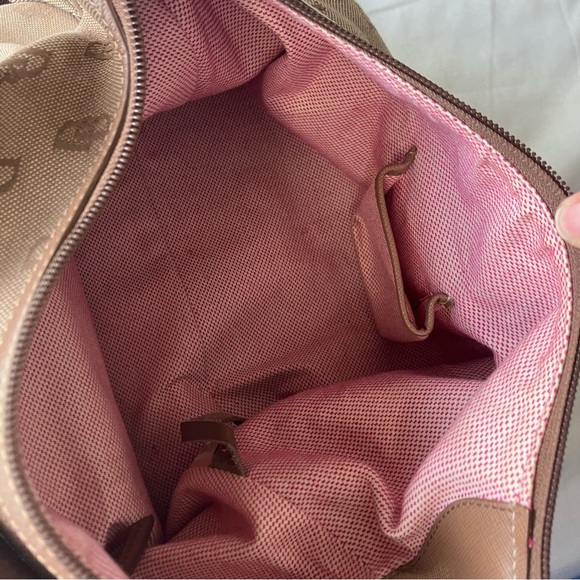 VINTAGE EARLY 2000s Dooney&Burke Taupe Signature Nylon Tote - Picture 12 of 16